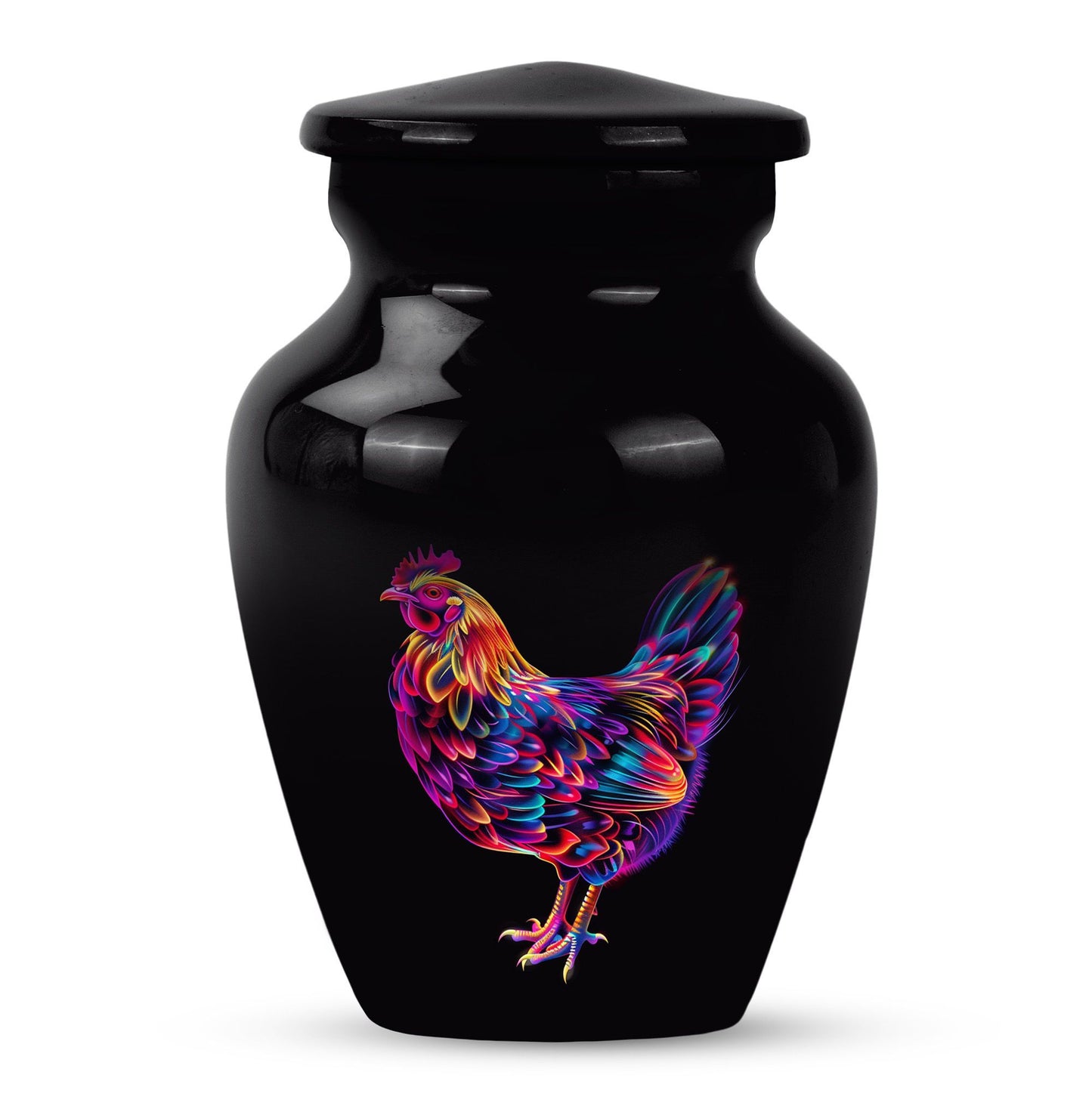Classic chicken cremation urn 