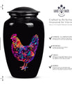 Classic chicken cremation urn 