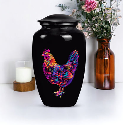 Classic chicken cremation urn 