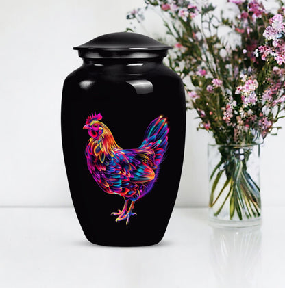 Classic chicken cremation urn 