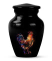 Classic floral themed 10-inch chicken Urn.