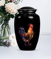 Classic floral themed 10-inch chicken Urn.
