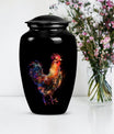 Classic floral themed 10-inch chicken Urn.