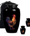 Classic floral themed 10-inch chicken Urn.