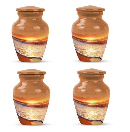  beach urn with flowers theme,
