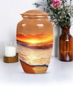  beach urn with flowers theme,