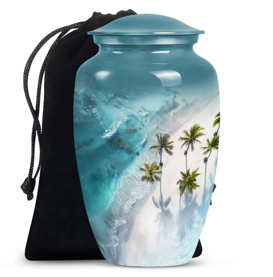 Beach Theme Large Urn 10 Inch