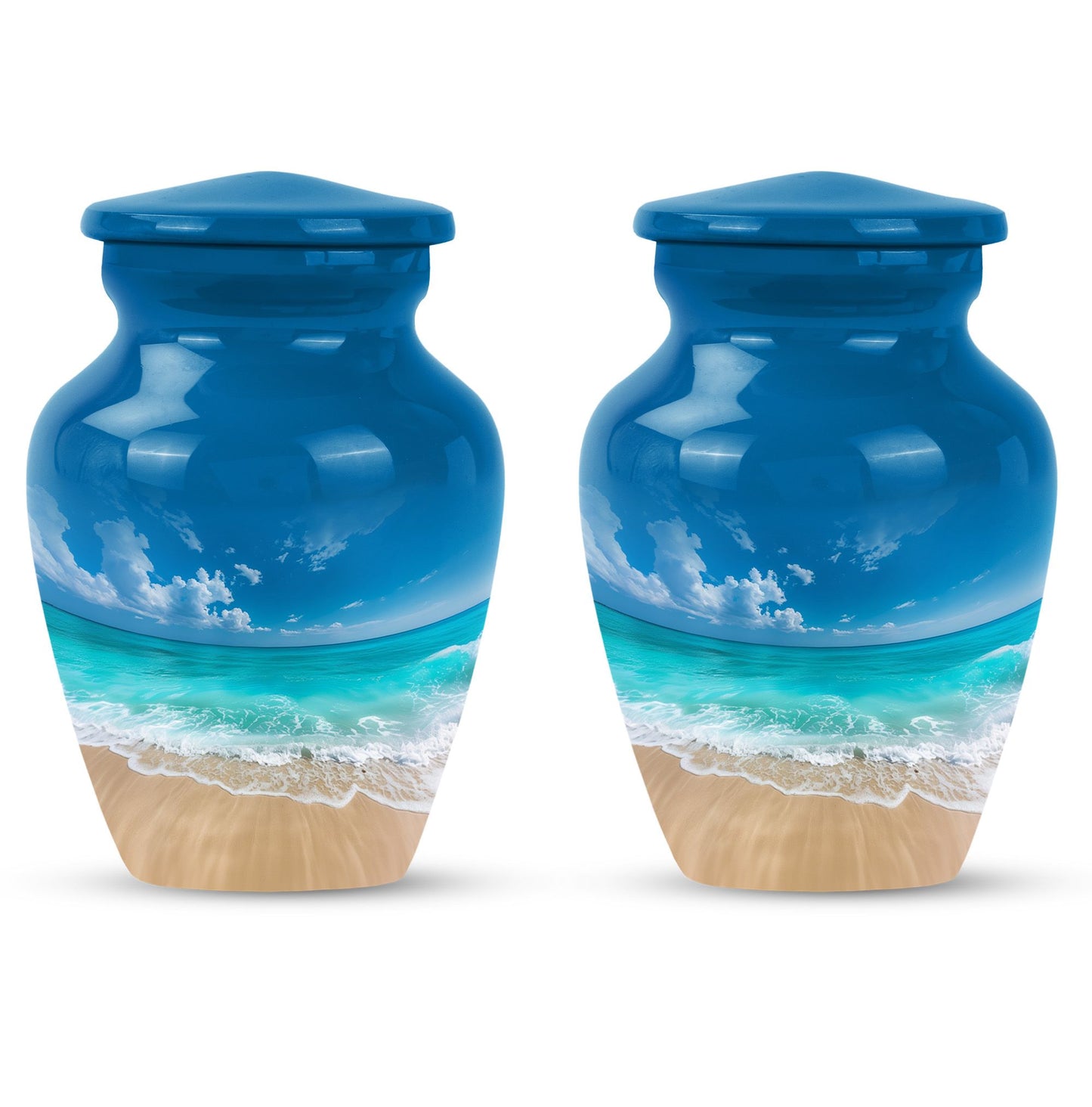 Beach Theme 3 Inch Keepsake Pack of 2