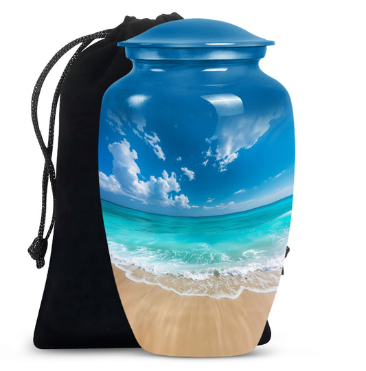 Beach Theme Large Urn 10 Inch
