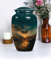 classic beach urn for memorial funeral ashes
