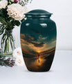 classic beach urn for memorial funeral ashes