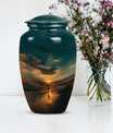classic beach urn for memorial funeral ashes