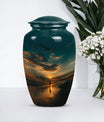 classic beach urn for memorial funeral ashes