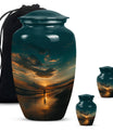 classic beach urn for memorial funeral ashes