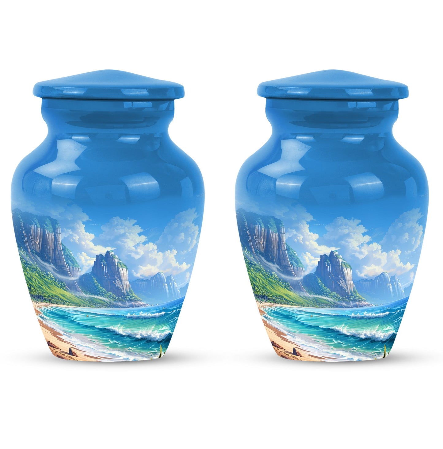 Beach Theme 3 Inch Keepsake Pack of 2
