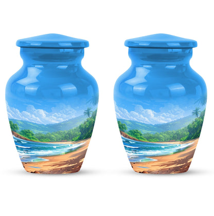 Beach Theme 3 Inch Keepsake Pack of 2