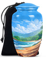 Beach Theme Large Urn 10 Inch