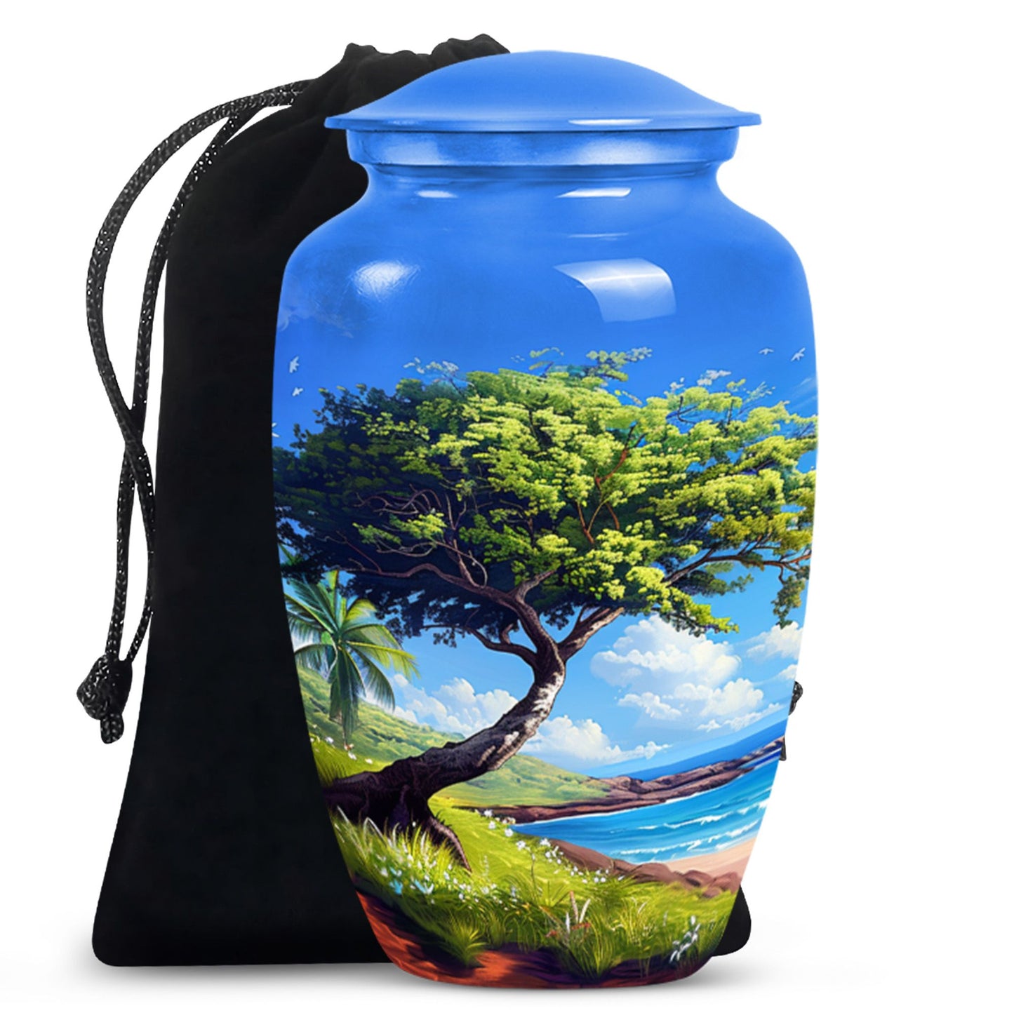 Beach Theme Large Urn 10 Inch