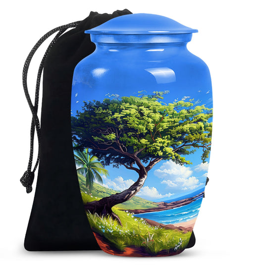 Beach Theme Large Urn 10 Inch