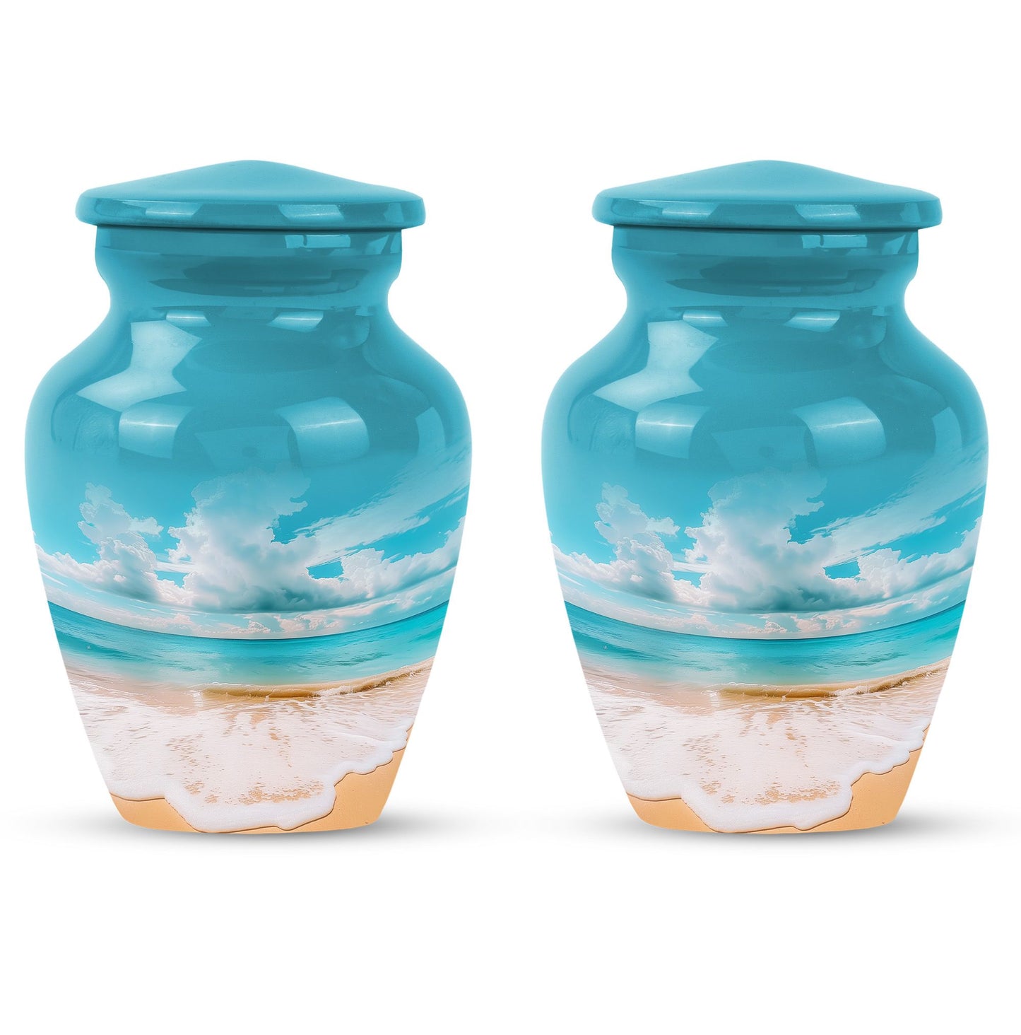 Beach Theme 3 Inch Keepsake Pack of 2