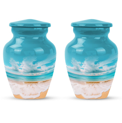Beach Theme 3 Inch Keepsake Pack of 2
