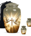 Dove Theme Large Urn With 2 Keepsake Urn
