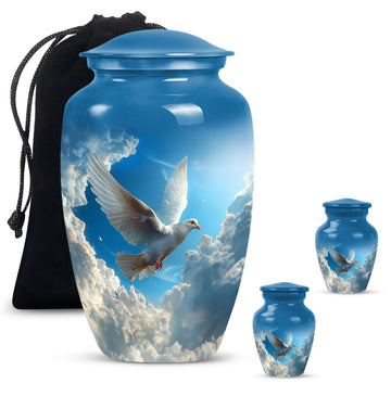 Large Urn With 2 Keepsake Urn