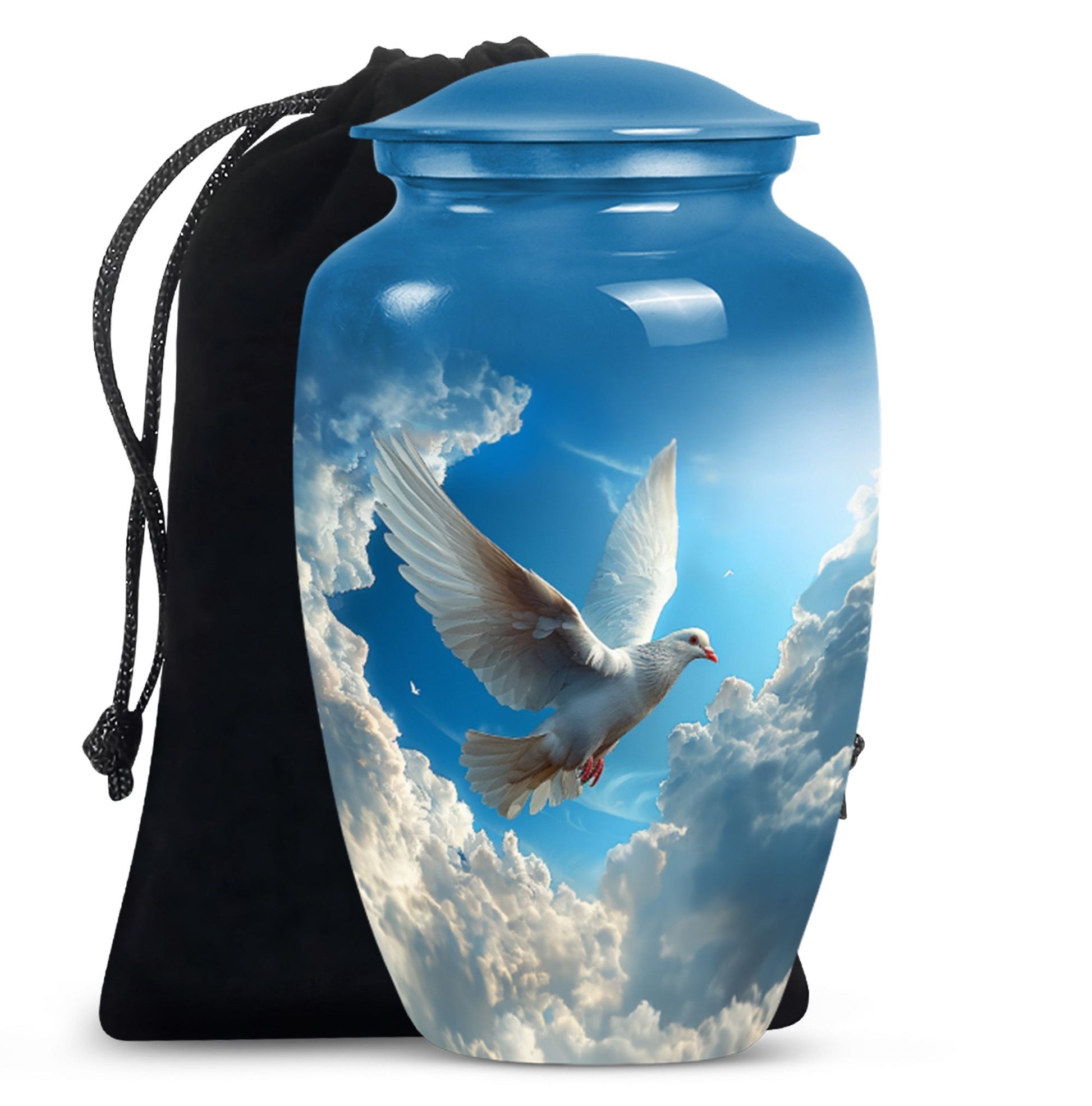  Dove themed cremation urn for women