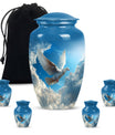  Dove themed cremation urn for women