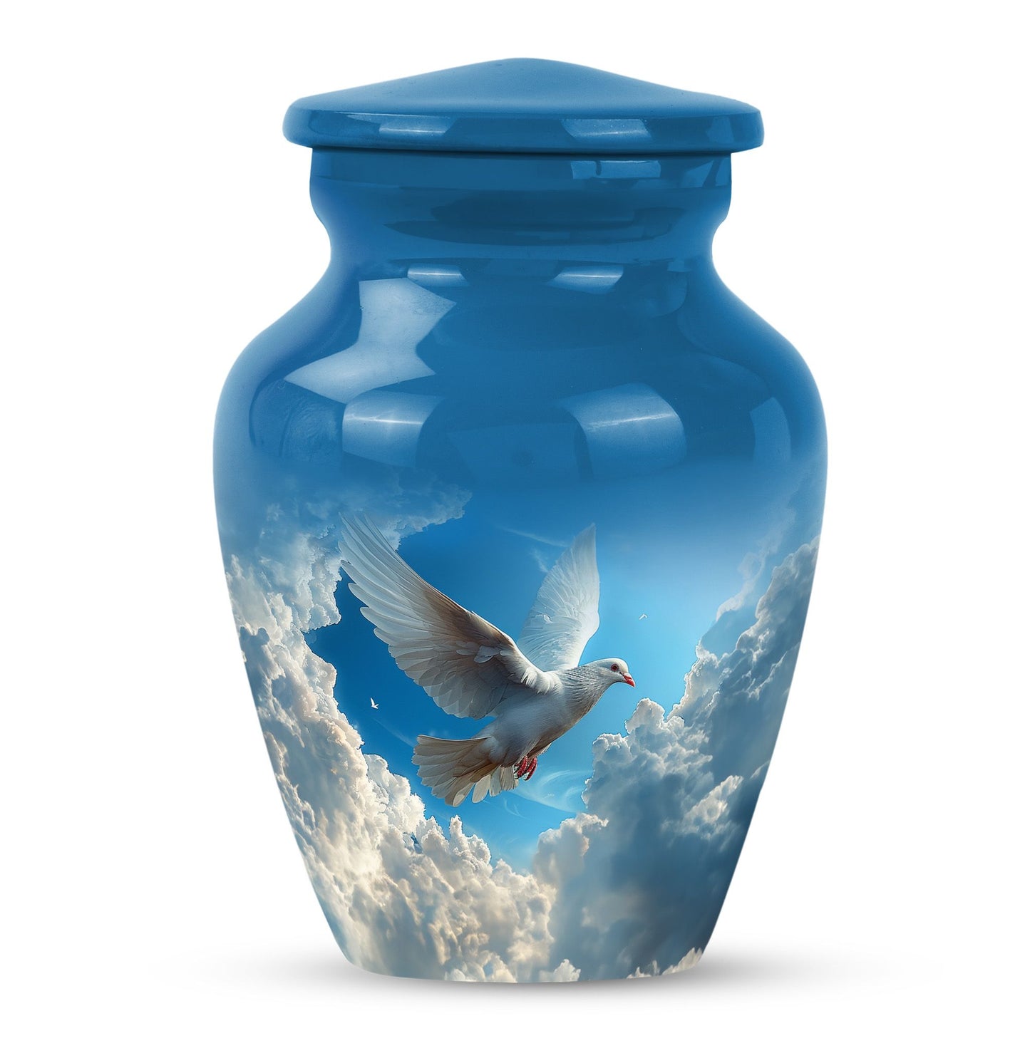  Dove themed cremation urn for women