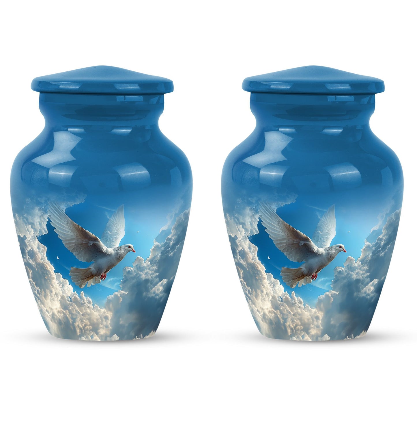  Dove themed cremation urn for women
