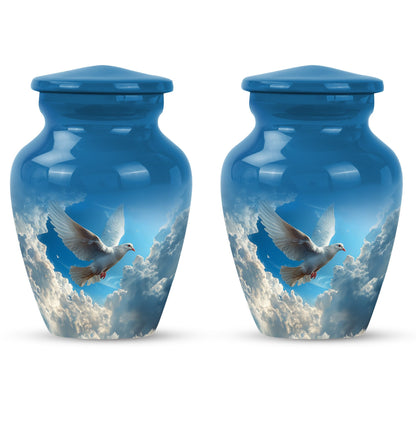  Dove themed cremation urn for women