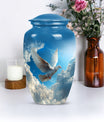  Dove themed cremation urn for women