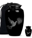Dove Theme Large Urn With 1 Keepsake Urn