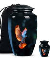 Dove Theme Large Urn With 1 Keepsake Urn