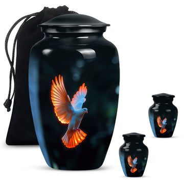 Large Urn With 2 Keepsake Urn