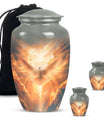 Dove Theme Large Urn With 2 Keepsake Urn