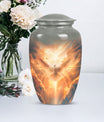 Dove Urn for cremation ashes, material with flower theme