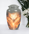 Dove Urn for cremation ashes, material with flower theme