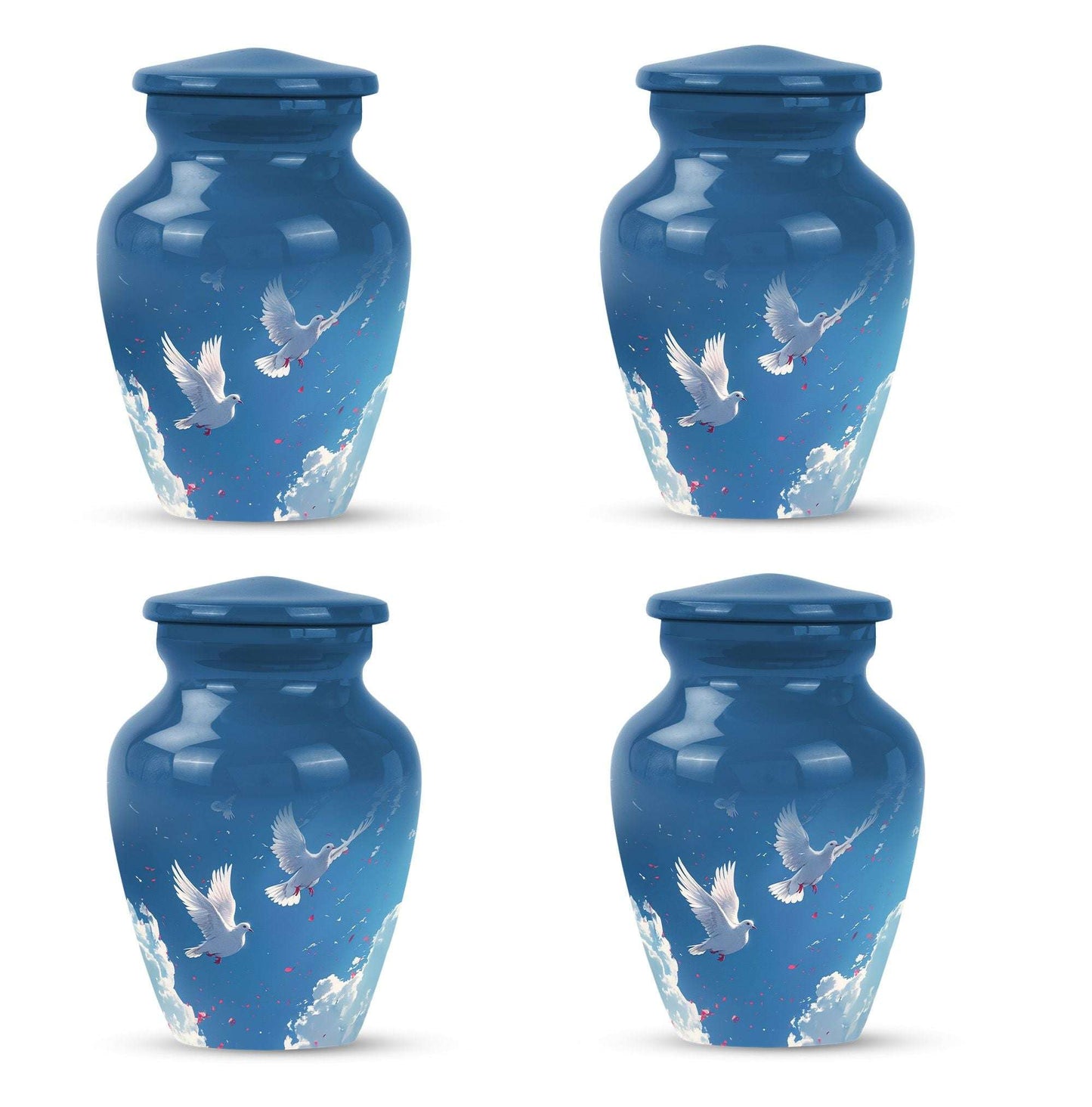 Dove Theme 3 Inch Keepsake Pack of 4