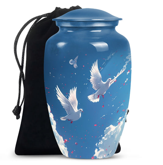 Dove Theme Large Urn 10 Inch