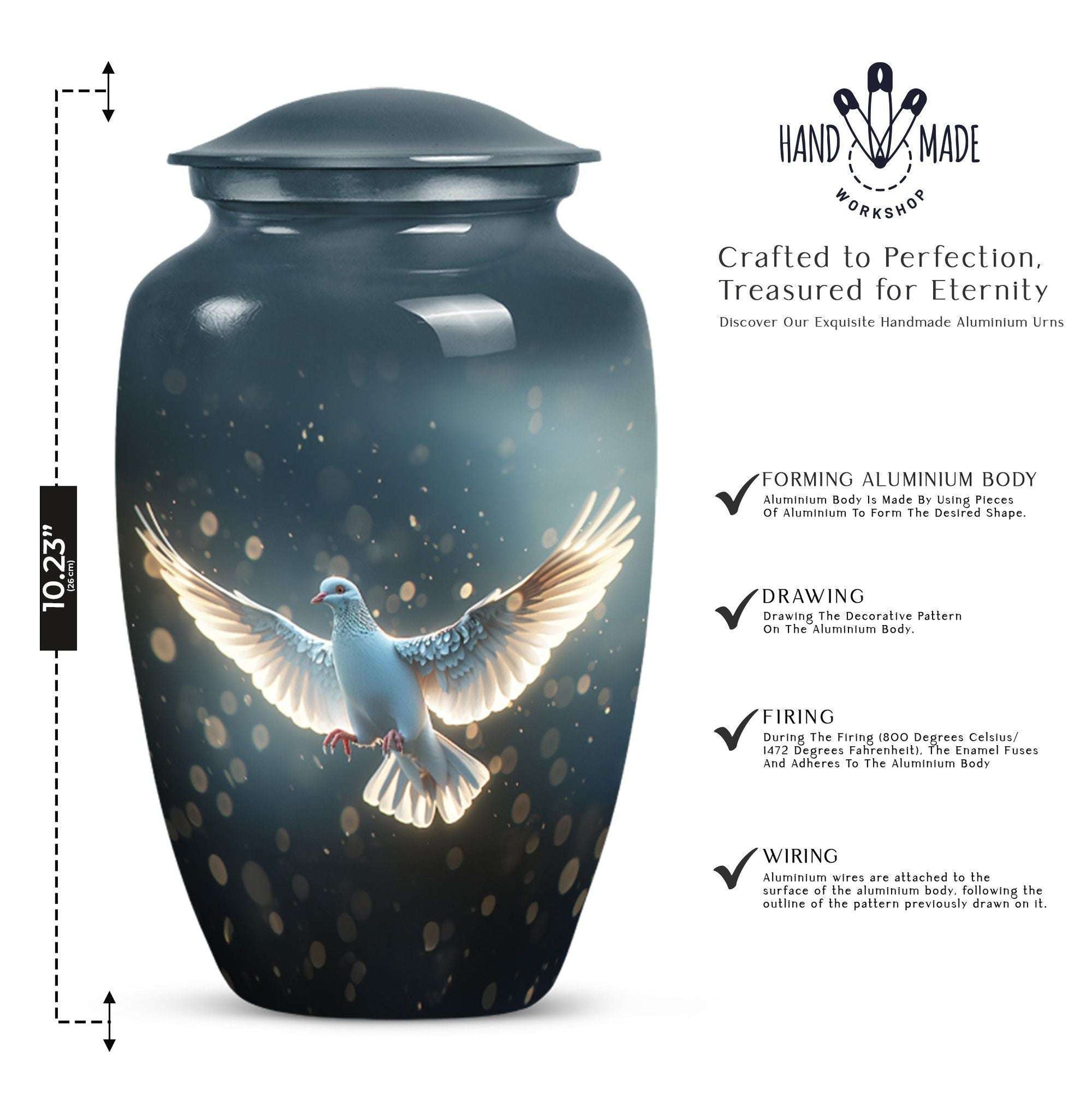 Classic 10-inch dove urn