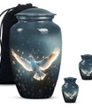 Dove Theme Large Urn With 2 Keepsake Urn