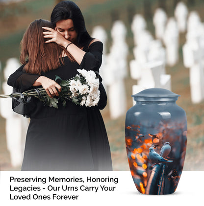 Classic 10-inch Dove memorial forever urn,