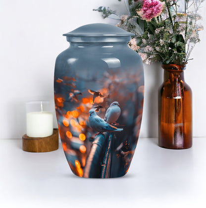 Classic 10-inch Dove memorial forever urn,