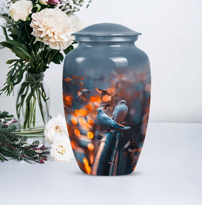 Classic 10-inch Dove memorial forever urn,