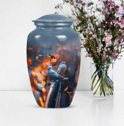 Classic 10-inch Dove memorial forever urn,