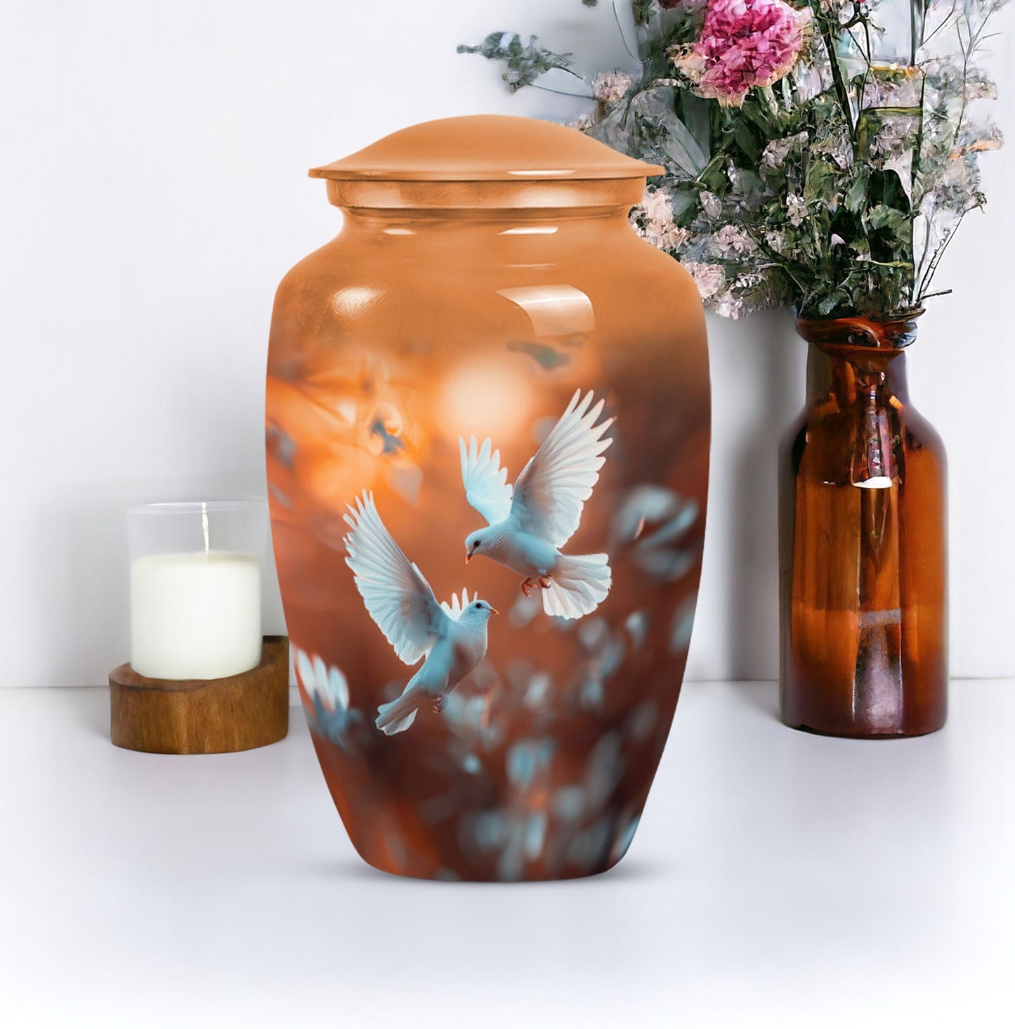 10-inch classic dove urn for cremation ashes,