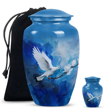 Large Urn With 1 Keepsake Urn