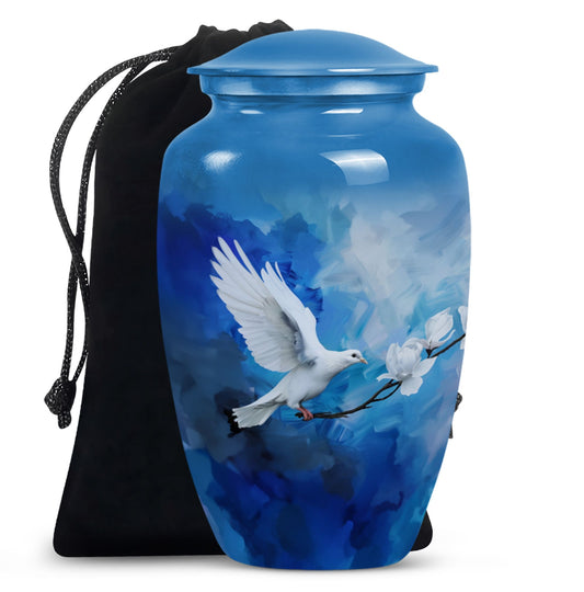 Dove Theme Large Urn 10 Inch